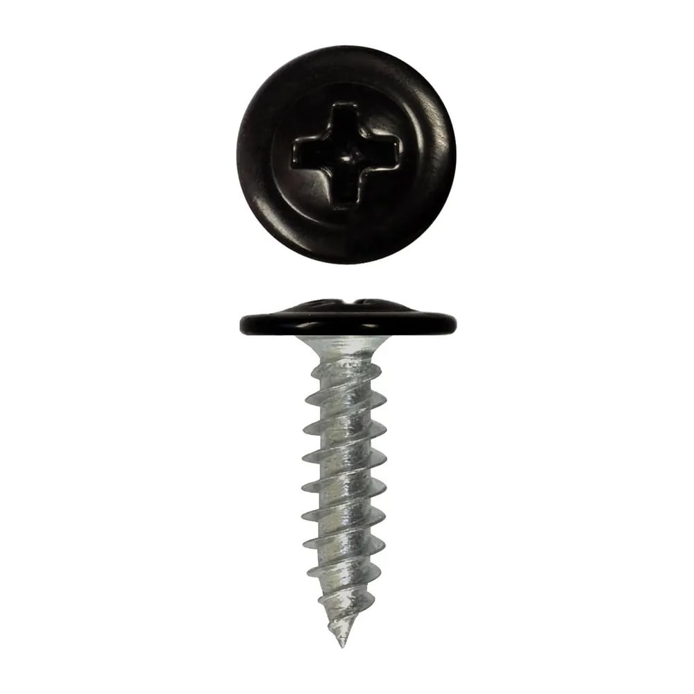 Изображение товара Саморез с пресс-шайбой Доброга 4,2x16 цинк RAL9005 черный 1000 шт