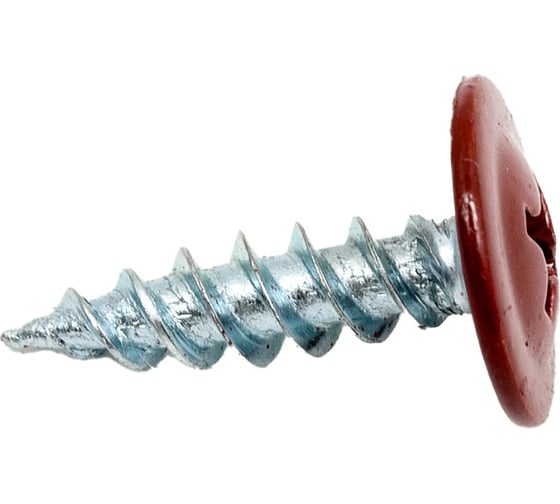 Изображение товара Саморез с пресс-шайбой Доброга 4,2x19 цинк 1000 шт. RAL3009 Красный оксид ТД-00016607