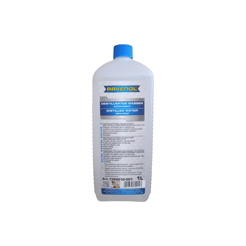 Дистиллированная вода RAVENOL 1360010-001-01-000 destilliertes Wasser - фото 1