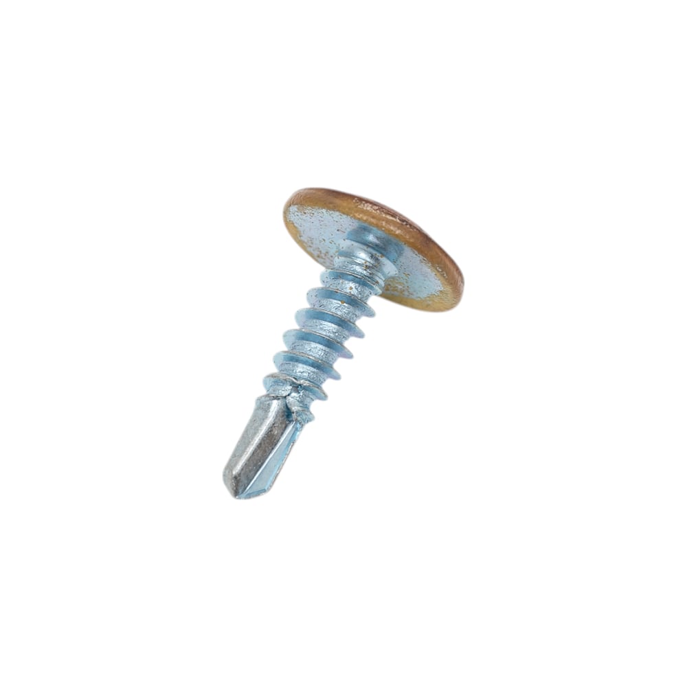 Изображение товара Саморез с пресс-шайбой Доброга 4,2x16 цинк сверло 500 шт Темный дуб