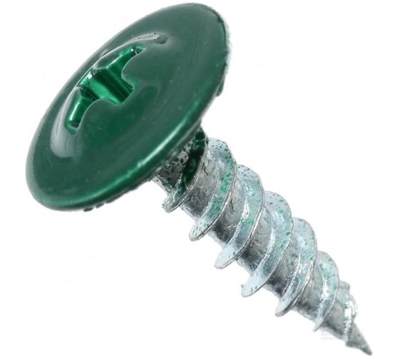 Изображение товара Саморез с пресс-шайбой Доброга 4,2x16 цинк 1000 шт. RAL6002 Светло-зеленый ТД-00015618