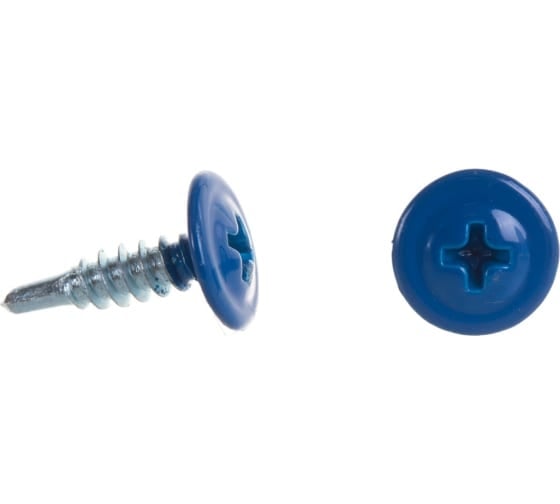 Изображение товара Саморез с пресс-шайбой Доброга 4,2x19 цинк, сверло, 1000 шт. RAL5005 Ярко-синий ТД-00015462