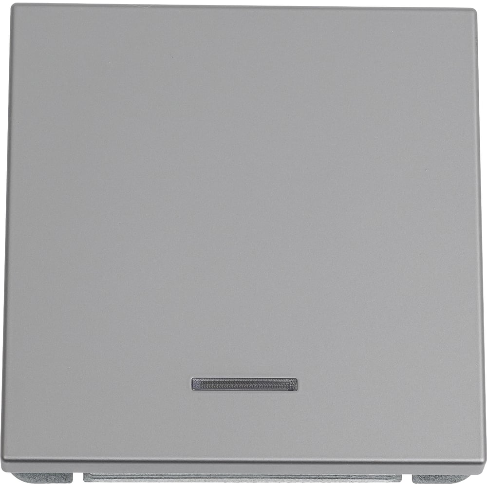 Изображение товара Механизм 1-клавишного выключателя Systeme Electric ArtGallery Сталь с подсветкой 10А