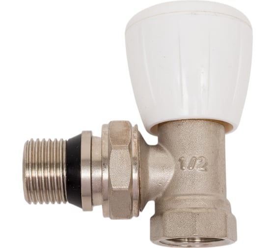 Изображение товара Вентиль ручной радиаторный угловой с уплотнительным кольцом МЕТАЛЛСЕРВИС 1/2 MC THERMA Q 1250253