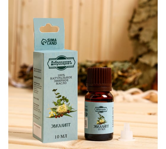 Изображение товара Эфирное масло Добропаровъ Эвкалипт, флакон-капельница, аннотация, 10 мл 2870068