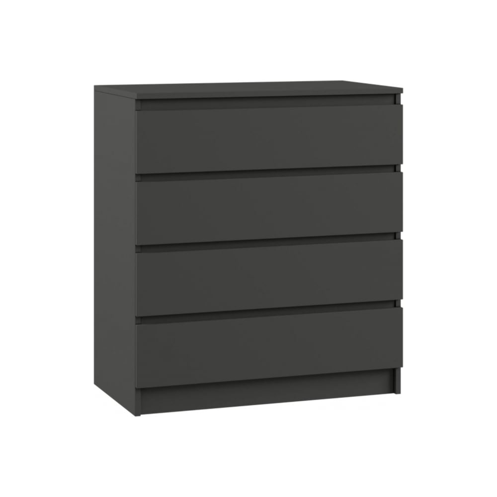 Изображение товара Комод Woodville Мадера К4М - графит, 4 выдвижных ящика