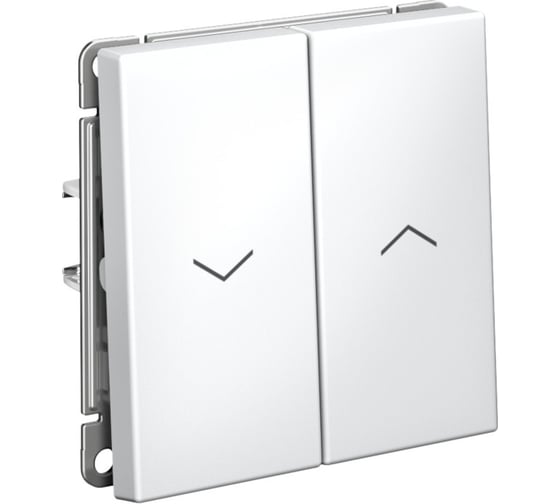Изображение товара Механизм 2-клавишного выключателя Systeme Electric ArtGallery Белый для жалюзи, 2х сх.4, 10А GAL000119