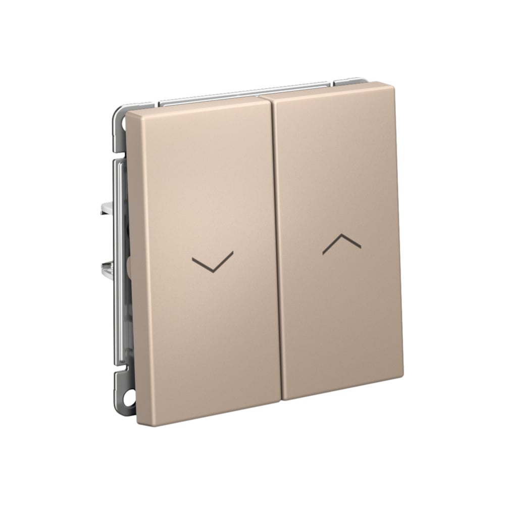 Изображение товара Механизм 2-клавишного выключателя Systeme Electric ArtGallery Песочный 10А для жалюзи