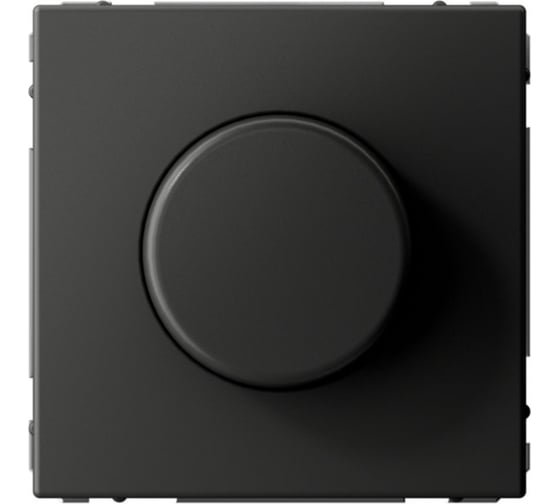 Изображение товара Механизм светорегулятора (диммера) Systeme Electric ArtGallery Базальт поворотно-нажимной, LED, RC, 400Вт GAL001423