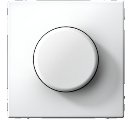 Изображение товара Механизм светорегулятора (диммера) Systeme Electric ArtGallery Белый поворотно-нажимной, LED, RC, 400Вт GAL000123