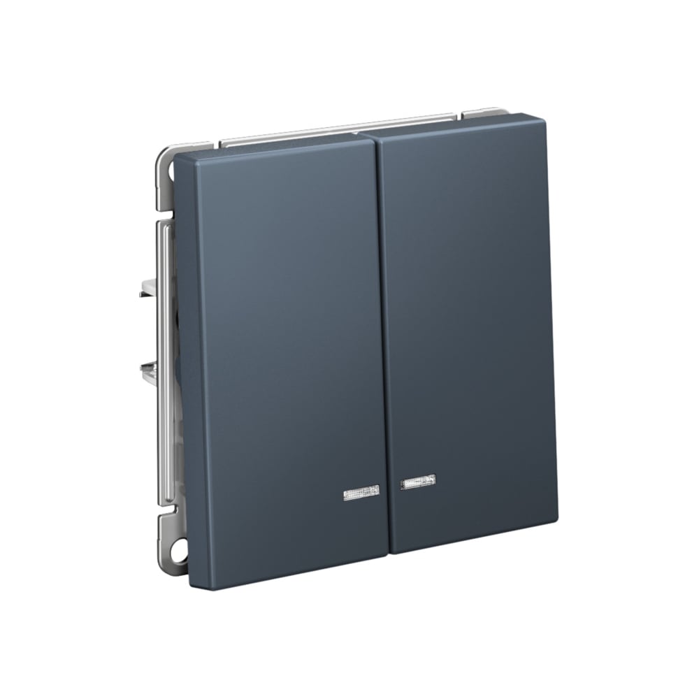 Изображение товара Механизм 2-клавишного выключателя Systeme Electric ArtGallery Грифель подсветка 10А