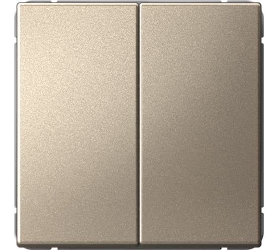 Изображение товара Переключатель Systeme Electric ArtGallery Шампань 2-клавишный, сх.6/2, 10АХ, механизм GAL000565