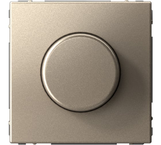 Изображение товара Светорегулятор Systeme Electric ArtGallery Шампань (диммер) повор-нажим, LED, RC, 400Вт, механизм GAL000523