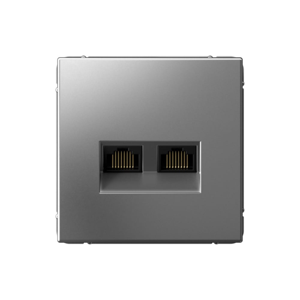 Изображение товара Розетка компьютерная Systeme Electric ArtGallery RJ45+RJ45 категория 6а встроенная