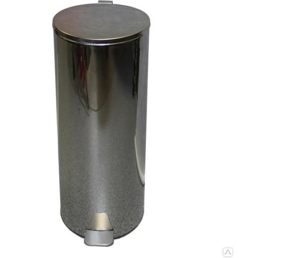 Изображение товара Урна с педалью Титан Мета 30л, хром 4607078088396