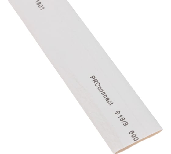 Изображение товара Трубка термоусаживаемая PROCONNECT ТУТ-HF (2:1)-15/7.5 белая 55-1501