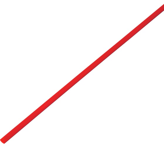 Изображение товара Термоусаживаемая трубка PROCONNECT ТУТ 3,0/1,5мм, красная, 50 шт. по 1м 55-0304