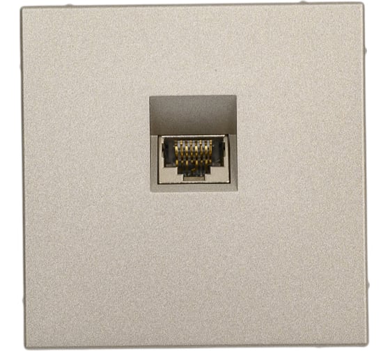 Изображение товара Розетка компьютерная Systeme Electric ArtGallery Шампань RJ45, кат. 6A, механизм GAL000586