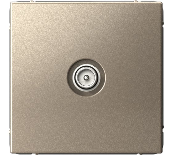 Изображение товара Розетка Systeme Electric ArtGallery Шампань TV Розетка оконечная 1DB, механизм GAL000591