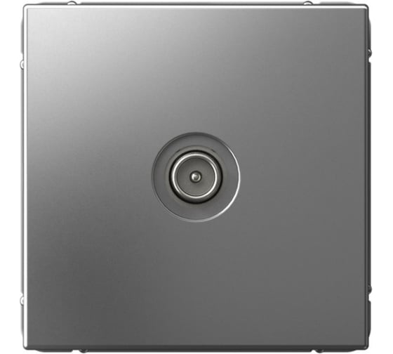 Изображение товара Розетка Systeme Electric ArtGallery Сталь TV Розетка проходная 4DB, механизм GAL000992