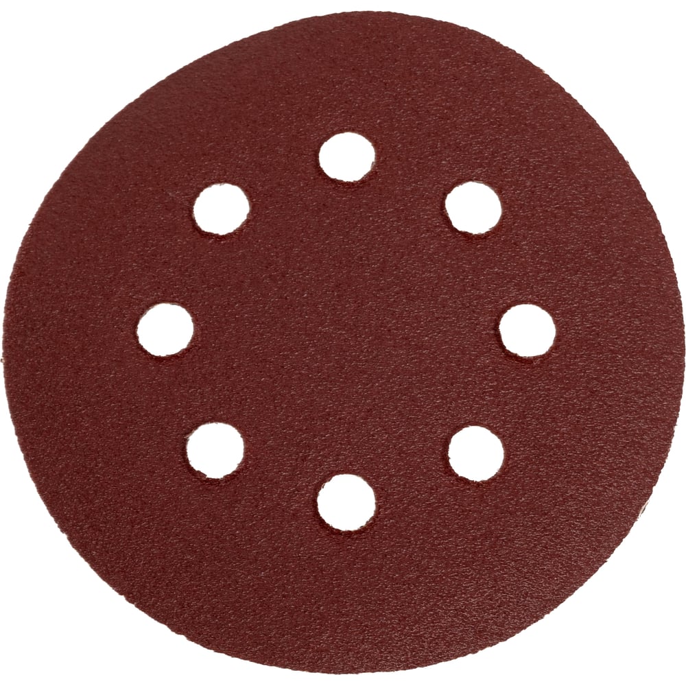 Изображение товара Круг абразивный на липучке 125 мм R80 8 отверстий 10 шт SKRAB 35754