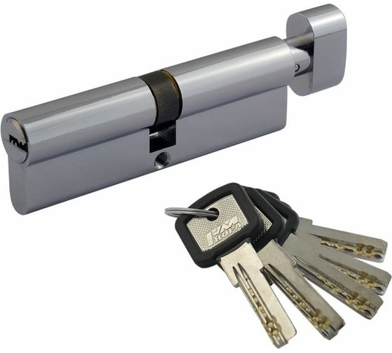 Изображение товара Цилиндровый механизм НОРА-М ЛПУВ-100 50-50 хром Х 7188