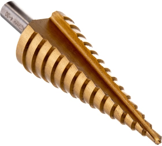 Изображение товара Сверло по металлу ступенчатое (4-30 мм; 14 ступеней; TiN) SKRAB 30162