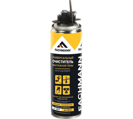 Изображение товара Очиститель монтажной пены Fachmann 650 мл, 12 шт. 06.030