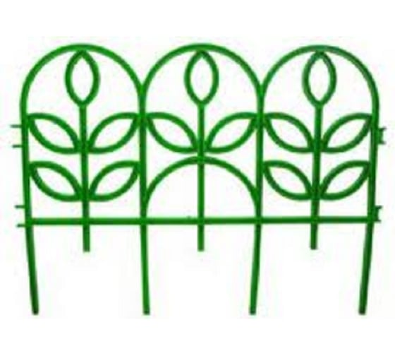 Изображение товара Декоративный заборчик Дачная мозаика Флора "Ажурный" зелёный 10602