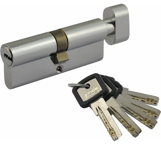 Изображение товара Цилиндровый механизм НОРА-М ЛПУВ-80 40-40 хром Х 5365