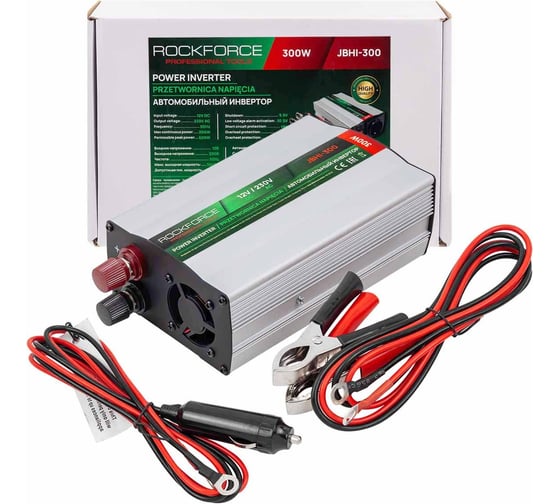 Изображение товара Инвертор (преобразователь напряжения) Rockforce 300W RF-JBHI-300(58875)