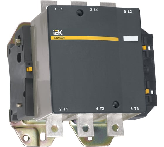 Изображение товара Контактор IEK КТИ-6500, 500А, 400В/АС3 KKT60-500-400-10