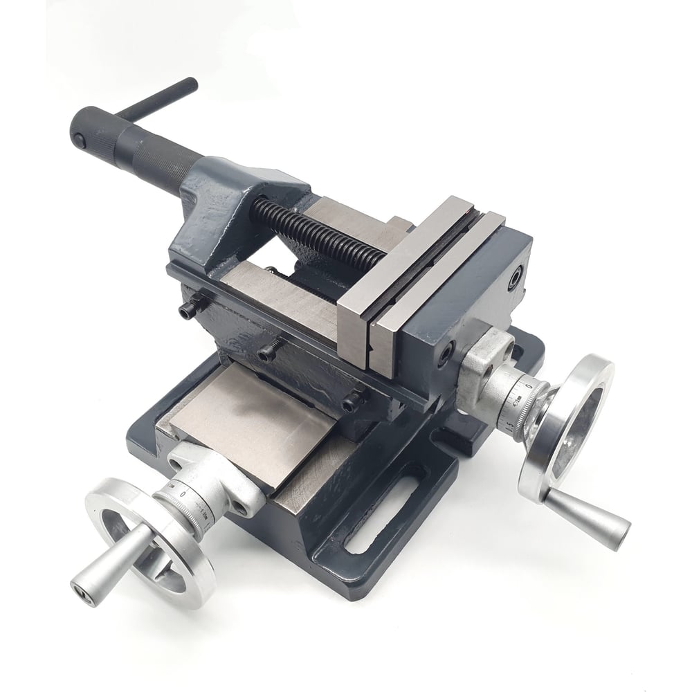 Изображение товара Координатные тиски ТЕХНОРЕАЛ QKF-JM150 150 мм станочные двухосевые