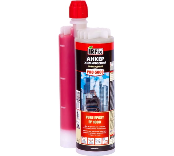 Изображение товара Химический Анкер эпоксидный IRFIX PRO-5000 PE-500 (для виброконструкций) 385 мл 20059