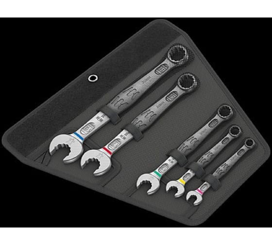 Изображение товара Набор гаечных комбинированных ключей WERA 6003 Joker 5 Set 1, 8 - 19 мм, 5 предметов WE-020230