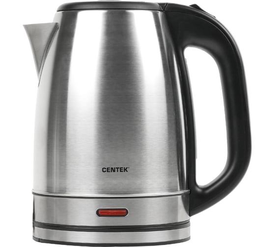 Изображение товара Чайник Centek матовый, 1.7 л, 2200 Вт, стальной корпус, крышка окно уровня воды, LED индикатор CT-1071