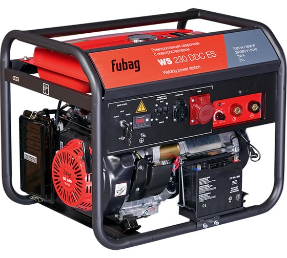 Изображение товара Электростанция сварочная FUBAG WS 230 DDC ES бензиновая (380-220В) 646248