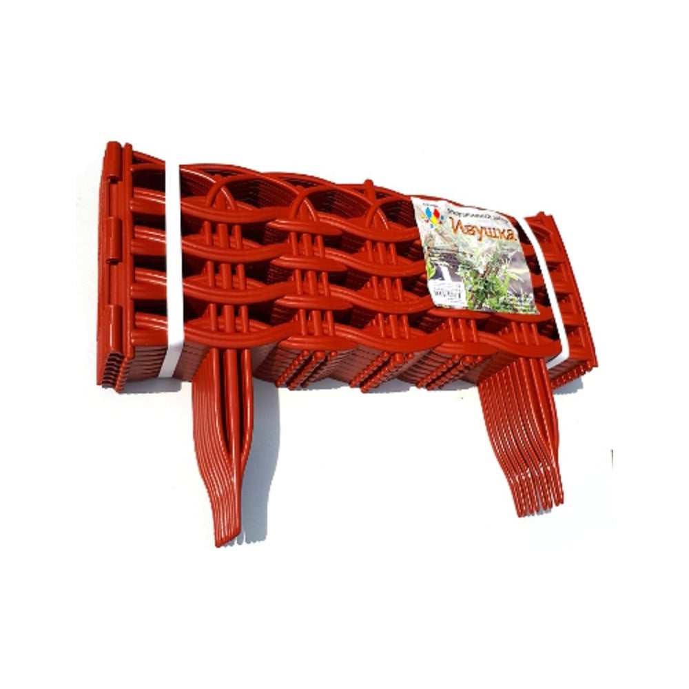 Декоративный забор Дачная мозаика ограждение декоративное 24 × 177 5 см 5 секций пластик серое