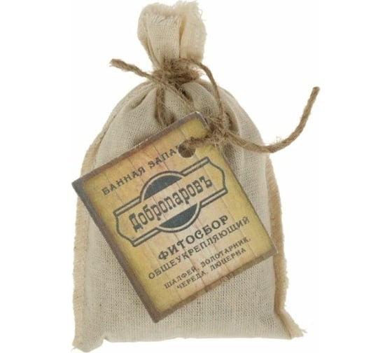 Изображение товара Запарка фитосбор Добропаровъ Общеукрепляющий шалфей, золотарник, череда, люцерна, 30гр 3036245