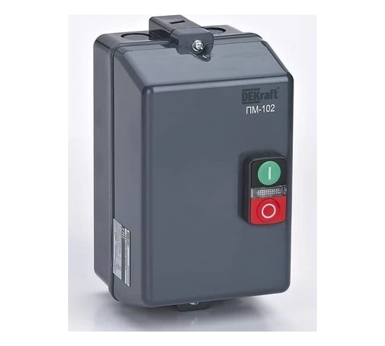 Изображение товара Пускатель электромагнитный DEKraft 18А AC380/400В 50/60Гц в пластиковой оболочке 23636DEK