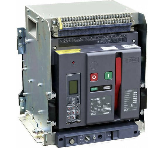 Изображение товара Воздушный выкатной автоматический выключатель DEKraft 3P 3200А 80кА, расцепитель Н ВА-732 27077DEK