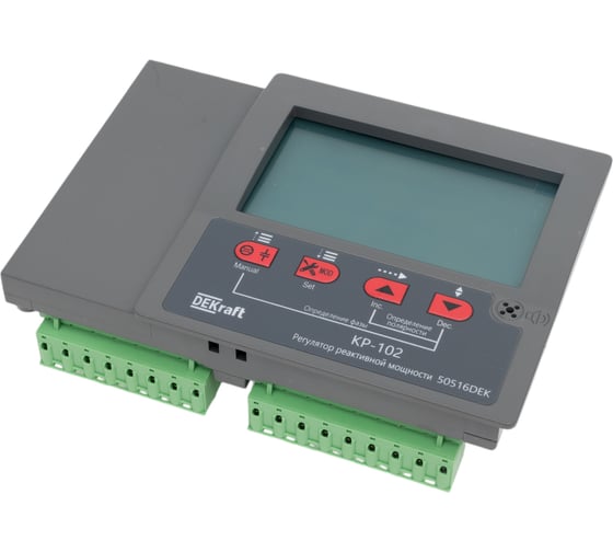 Изображение товара Регулятор реактивной мощности DEKraft 400В, 12 ступеней, RS485 КР-102 50516DEK