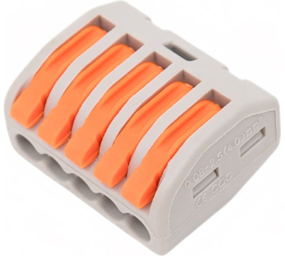 Изображение товара Клемма универсальная КВТ СМК 222-415 5 штук 90359