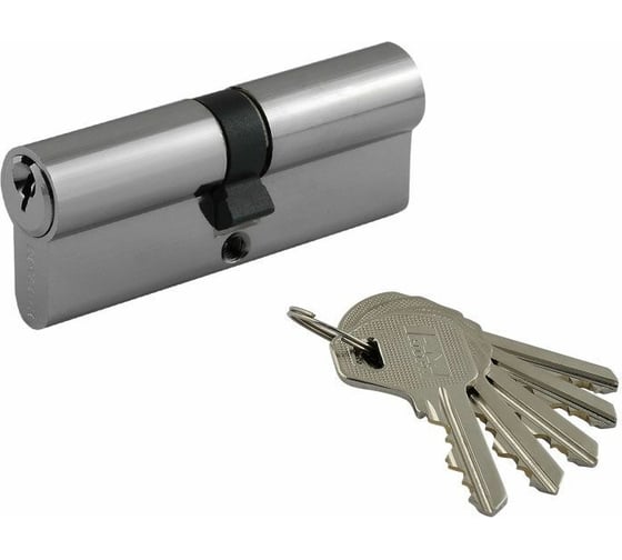 Изображение товара Цилиндровый механизм НОРА-М ЛУ-80 40-40 хром 5328