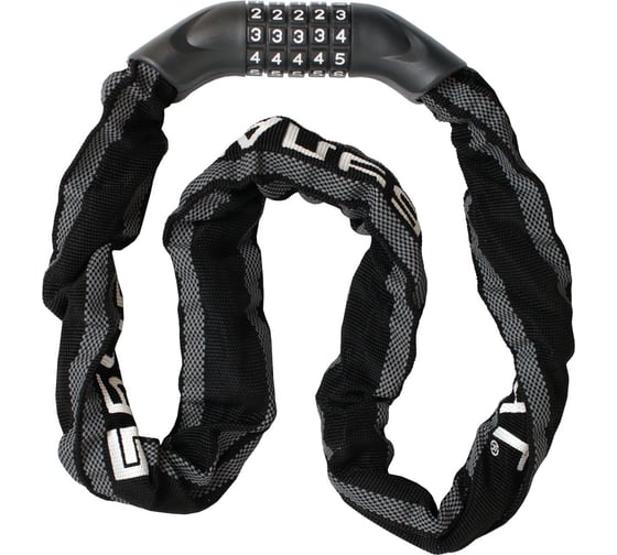 Изображение товара Замок навесной БУЛАТ ВС 606ЦК d6х1000 мм, с цепью, кодовый 15903