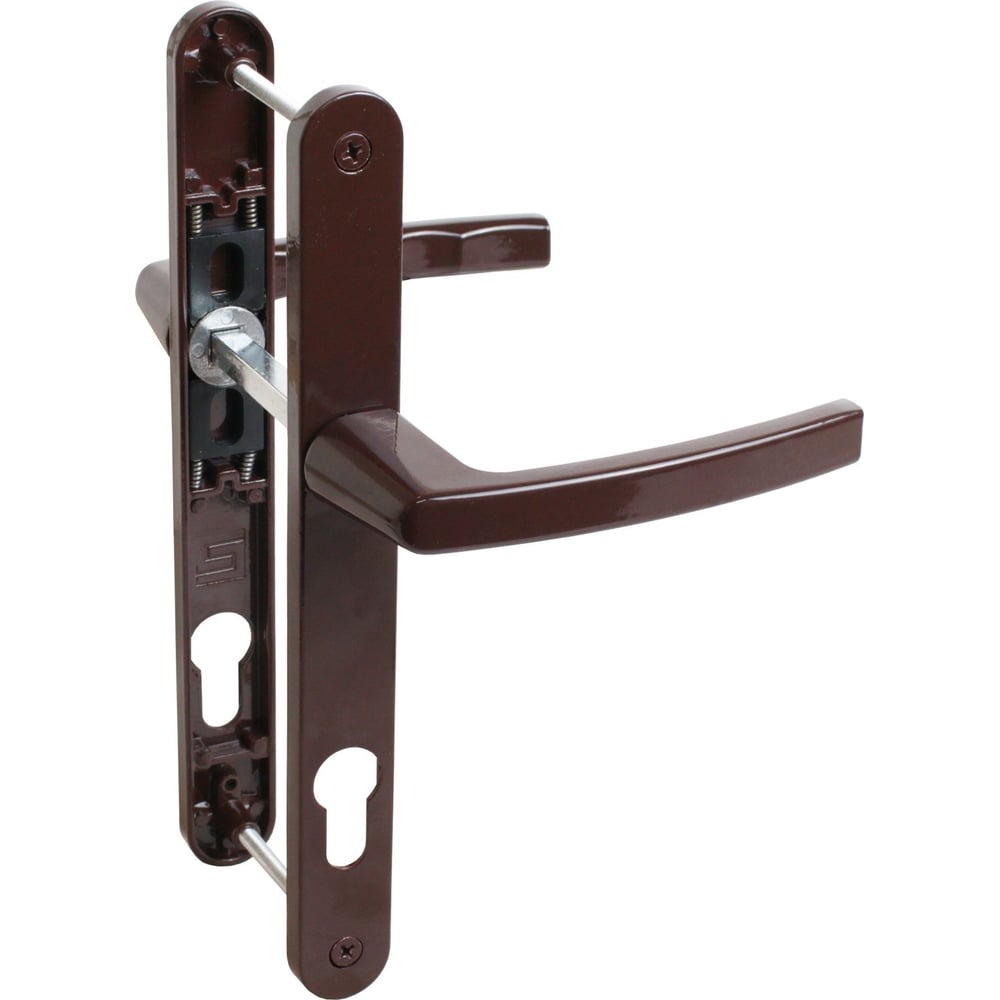 Изображение товара Комплект ручек БУЛАТ РФ 85.25.02.8017 УРАЛ коричневый с пружинами для межкомнатных дверей