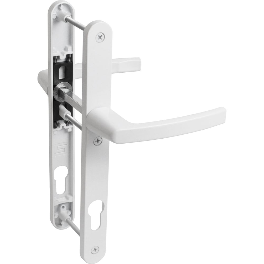 Изображение товара Комплект ручек для межкомнатных дверей БУЛАТ РФ 92.25.02.9016 УРАЛ белый с пружинами