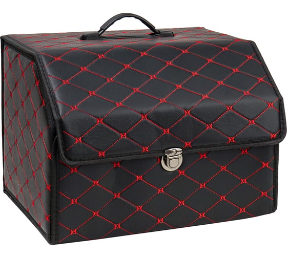 Изображение товара Кофр (органайзер) в багажник KINGQUEEN размер S, Черный-красный TR--S-BR