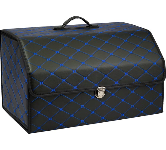 Изображение товара Кофр (органайзер) в багажник KINGQUEEN размер M, Черный-синий TR-M-BBlue