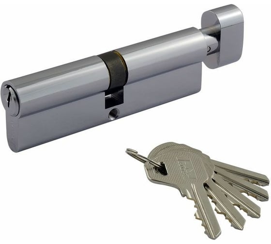 Изображение товара Цилиндровый механизм НОРА-М ЛУВ-100 50-50 хром Х 6662